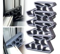 4PCS Secure Track Door Stop, Window Wedge to Keep Window Open，#3 | Patio Door Stay Hold Open, Patio Door Wedge, Window Stopper to Keep Window Open for Home Office Indoor for Windows Uses