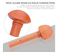 4pcs será Accesorios de Reemplazo de Clavijas de Ajuste de Violín de Madera para el Rendimiento de Erior