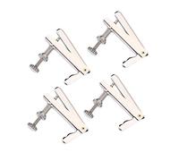 4pcs/set ajustables de violonchelo de plata Metal cadena Fine Sintonizador instrumento musical partes de repuesto para 3/4 4/4 Cello