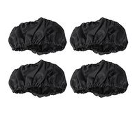 4pcs/set Cochecito de Bebé Cubierta de Polvo Cochecito Rueda Protección Negro Accesorios a prueba de polvo para Bebé Niño (S)