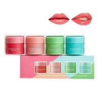 4Pcs/set Fragrant Nutritious Lip Sleeping Mask, Lip Sleeping Mask, Peeling Lip Primer for Cracked Lips, Overnight Treatment Lip Care Products, Lip Repair Balm