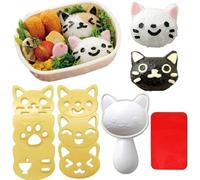 4PCS/Set Sushi Mold Rice Ball Mold Cartoon Cute Cat Sushi Bento mould Kitchen Rice Ball Sandwich Decor for Home Restaurant
