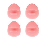 4Pcs Silicona Depuradores Faciales Cepillo Exfoliante Almohadilla de Limpieza Facial Cepillo Depurador de Espinillas Almohadilla de Limpieza de Poros Espinillas de Acné Eliminación de Cepillo Facial (Naranja-Rosa)
