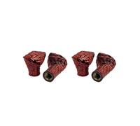 4pcs Snake Head Shape Tire Valves Stem Cap Air Valves Lids Leak-Proof Air Protections Universal Car Decoration Accessory