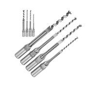 4pcs Square Hole Drill Bits, 1/4 5/16 3/8 1/2 Square Mortise Chisel Bit Set, Hss Hole Saws Kit, Wood Drilling Tools