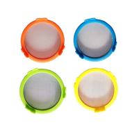 4Pcs Stainless Steel Seed Sprouting Strainer Mesh Screen Filter Plastic Mason Jar Sprouting Lids Sprouting Jar Strainer Lid for Wide Mouth Mason Jars Canning Jars Lid for Grow (4Pcs)