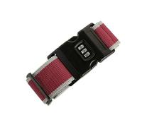 4Pcs Suitcase Packing Straps Password Lock Belt Bag Luggage Strap Binding para Equipaje(Red Gray)