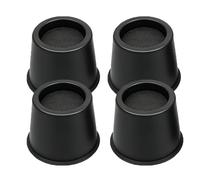 4pcs Tacos Elevadores, 10cm Elevadores de Muebles, Elevadores de Muebles Redondos, Elevador de Cama para Buceadores, Muebles,Soporte de Mesa, Sofá