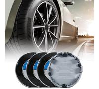 4Pcs Tapas Centro Tapacubos para BMW, 68 mm Tapas Centrales para Llantas, Coche Protectores Tapas Centrales, Tapacubos Central del Coche, Compatible con BMW (Azul Blanco)