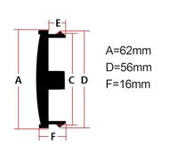 4Pcs Tapas Centro Tapacubos para Honda Civic VIII/8 Hatchback 5D | 2006-2011,Tapas Centrales para Llantas,Accesorios de Tapa de Llanta de Coche Cubierta Protección contra Polvo,A-62mm