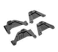 4pcs Torres de Montaje de amortiguadores de Metal Ajustables para 1 10 Autos RC de 10 Escala compatibles con AXI03007 Base Camp y Axi03027 Piezas de actualización