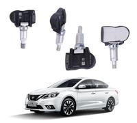 4PCS TPMS Sensor de presión de neumáticos delantero trasero compatible para QX50 II NV200 Nissan X-Trail Renault Megane RDKS Sensor Sensor de presión de neumáticos Sistema de control de presión de