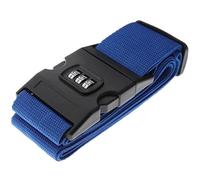 4Pcs Travel Luggage Strap Adjustable Password Lock Packing Belt Baggage Secure Anti-Theft Suitcase Buckle para Equipaje(Dark Blue)