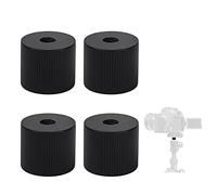 4Pcs Tuerca Trípode Adaptadores de Tuerca de Rosca Estándar Tornillo de Rosca de 1/4 "-20 Adaptador Tornillo Articulación de Brazos Mágicos Reemplazo de Plataformas de Trípode(2*1.7cm)