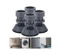 4PCS Universal Anti Vibration Foot Pads, Washing Machine Antivibration Feet Pads Shock and Noise Dampening Cancelling, Adjustable for Washer and Dryer