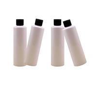 4pcs Vacías De 250 Ml Botellas Dispensador Para Artículos Tocador Con Elegantes Tapas Volteadas Diseño Prueba Fuga Vacío Para Mujeres Botellas Transparentes