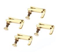 4PCS Violin Fine Tuners, Alloy Fine Tuners String Metal Musical Instrument String Adjusters Replacement Parts for Violin