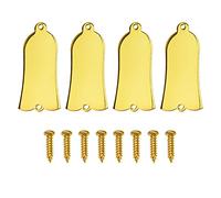 4pcs Yootones Metal 2 agujeros Guitarras Truss Rod Cover para Gibson Les Paul LP SG Guitarras Piezas (Oro)