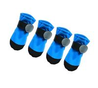 4pcs Zapatos para Perros Con Soles De Goma Suave Reflectante Impermeable Protección De Pata Para Razas Pequeñas Al Aire Libre Transpirable Perro Zapatos Para Clima Lluvioso