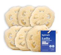 4people Esponja natural Luffa Juego de 6 esponjas exfoliantes corporales de Loofah 100% natural, esponja exfoliante para la piel para el cuidado natural del cuerpo · Esponja de lavado para la ducha