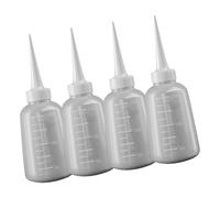 4Pieces Translucent Squeeze Bottles Multifunctional Wash Bottle Craft Supplies Ideal For Glues Oil And Laboratory Use Wash Bottle