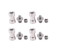 4piezas 1/4 Pulgada 3/8 Pulgada Tornillos de Trípode A Base de Lampara Adaptador de Soporte de Cámara de Paraguas