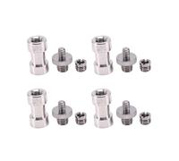 4piezas 1/4 Pulgada 3/8 Tornillos de Trípode A Base Lampara Adaptador Soporte Cámara Paraguas