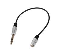 4piezas 1/4 Pulgada A 3.5Mm Cable Adaptador Estéreo 6.35Mm Trs Macho A 3.5Mm Hembra Cuarto Pulgada Cable de Conector Aux Conversor de Jack de