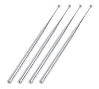 4piezas 115cm 10 Secciones Telescopico Antena para TV FM AM Radio