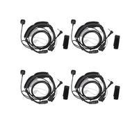 4piezas 2.5mm Auricular de Microfono de Garganta Auriculares Microfono PTT para Walkie Talkie Radio TLKR T5 T80 T60 T6 T8 Talkabout MR350R