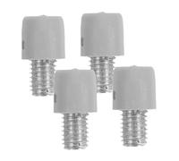 4Piezas Adaptador de para Cepillo de Inodoro Conector Tornillo Cabezal Cepillo Repuestos para Mango Escobilla Hierro y Plástico Duraderos