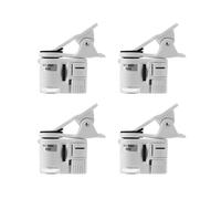 4piezas Cámara Universal con Zoom 60X con Luz LED Teléfono ABS Microscopio de Bolsillo Portátil para Teléfonos Inteligentes Móviles