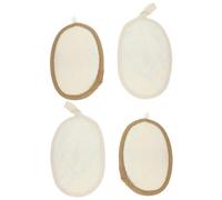 4Piezas Esponja para Ducha Depurador Corporal Natural Suave y Exfoliante para Tipo