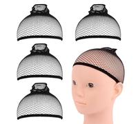4Piezas Redecilla Pelo,Gorros de Pelucas para Mujer,Redecilla Peluca para Usar Pelucas Larga y Corta,Casquillos de Nylon,Casquillos Peluca de Elástico y Transpirable,Gorro de Pelucas,para Pelucas Pelo