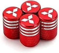 4Piezas Tapas Válvulas de Coche para Mitsubishi, Rueda Neumático Válvula Aire Tapas Cubierta Vástago Tapas Antipolvo Ruedas Coche Tapones Válvula Accesorios