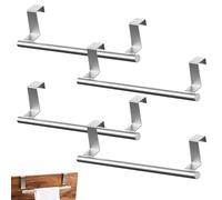 4Piezas Toallero Colgante para Puerta 24cm Toallero para Puertas, Toallero Puerta de Acero Inoxidable, Toallero para Puerta de Baño, Toallero sin Taladro, Toallero Cocina Puerta, Soporte para Toallas