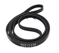 4PJE1236 Correa de transmisión for lavadora de tambor J4 4PJE 1236 461975021821, compatible con Whirlpool, C00315247 Correa de transmisión de goma for lavadora(1pc4PJE1236)