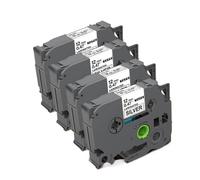 4pk 12 mm TZ 931 Black On Silver Label Tape Compatible con PTH110 PT-D200 PTD600 D400 Etiqueta Funciona con máquinas de la serie TZ