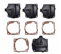 4PK Conjunto de cámara de flotador de tazón de carburador 1994 en adelante con junta Resistente al aceite Resistente al calor para 90 175 0433000 Compatible con piezas de motocicletas automotrices