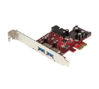 Startech Pcie 4 Port Usb 3.0 Sata One Size Red / Silver / Black
