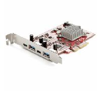 StarTech.com Tarjeta PCIe de 4 Puertos USB - Tarjeta de Expansión PCI Express USB de 10Gbps (USB 3.1) con 2 Controladores - 2 Puertos USB-C y 2 Puertos USB-A - Tarjeta PCI-e USB/USB-C (PEXUSB312A2C2V)