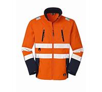 4PROTECT Advertencia apuestarschaqueta de protección softshell Pittsburgh naranja fluorescente / azul marino XXL