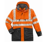 4PROTECT Parka de alta visibilidad Tampa naranja fluorescente/gris 3XL