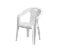 4PZ SILLAS DE RESINA PIONA BLANCAS CM.56x55xH78