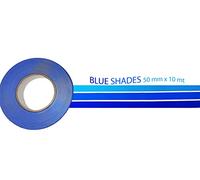 4R Quattroerre.it 10040 Stripe Línea de flotación náutica adhesiva tonos azules 50 mm x 10 m
