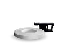 4R Quattroerre.it 10289 Wheel Stripes Tiras Adhesivas para Llantas de Moto con Aplicador, Plata Raza, 7 mm x 7 mt