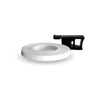 4R Quattroerre.it 10296 Wheel Stripes Tiras Adhesivas para Llantas de Moto con Aplicador, Blanco Raza, 7 mm x 7 mt