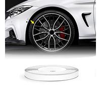 4R Quattroerre.it 10300 Wheel Trim Tiras adhesivas Reflectantes para Llantas de Coche, Blancas, 5 mm x 6 mt