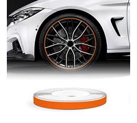 4R Quattroerre.it 10304 Wheel Trim Tiras adhesivas Reflectantes para Llantas de Coche, Naranja, 5 mm x 6 mt