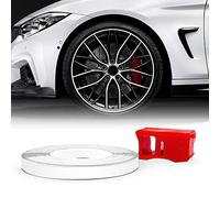4R Quattroerre.it 10350 Wheel Trim Tiras adhesivas Reflectantes con Aplicador para Llantas de Coche, Blancas, 5 mm x 6 mt